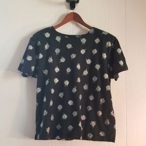Vintage Daisy Cropped Tee shirt